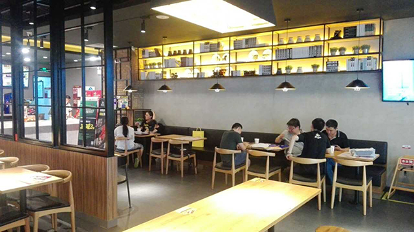 餐飲店面裝修設計圖片、餐飲店裝修效果圖、餐飲店裝修案例